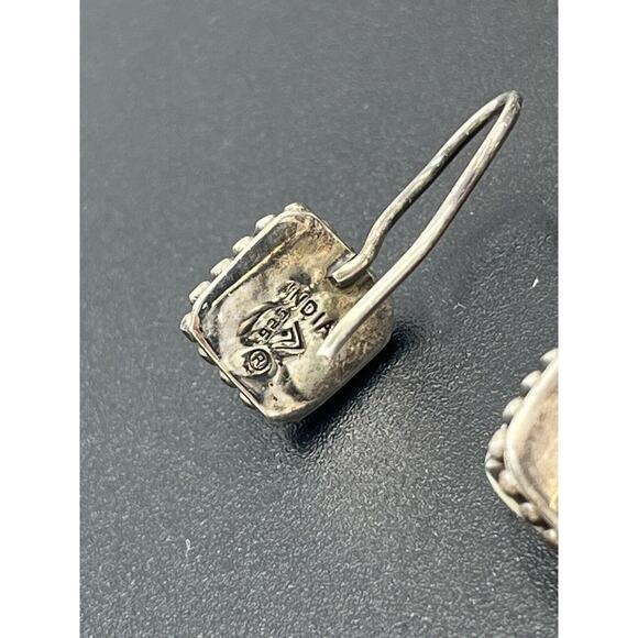 Silpada 925 Sterling Square Classic Pearl Button Frame Earrings W1394 2013 pg 14 - Picture 6 of 8